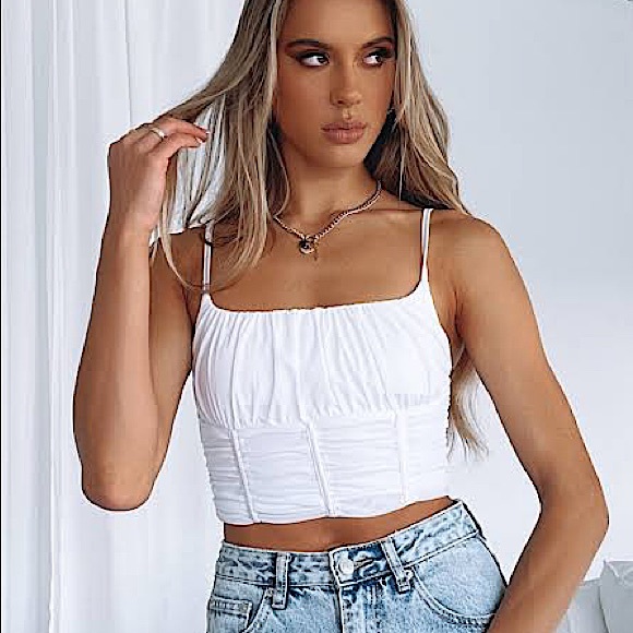 White Fox Boutique Tops - White Fox - Tongue Tied Bustier